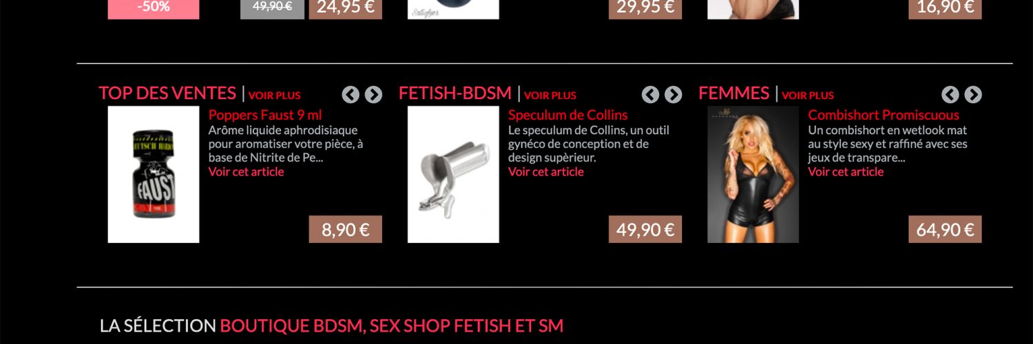 Boutique BDSM Française